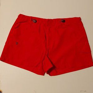 Low rider red shorts